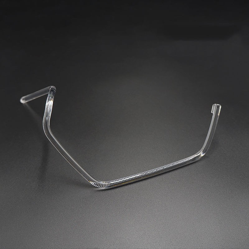 anello esterno Fibra Ottica Policarbonato Sinistro DRL BMW Serie X1 F48 F49 LCI Ricambio Faro Led Acrylic Tube Guide Strip Light
