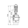 simensioni Kit Lampade Led D2S Sostituzione Dirette 6000k All In One Plug & Play Dimensione come Originale