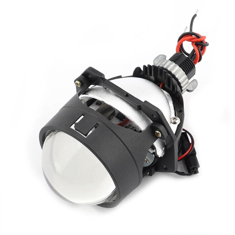 obblicuo Proiettore Lenticolare 2,5 Pollici LED Bi-Led 55w Faro Lente Compatto Senza Centralina
