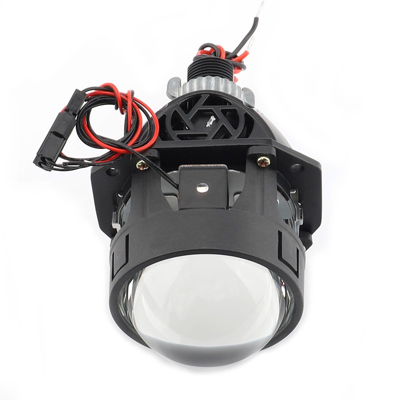 frontale superiore Proiettore Lenticolare 2,5 Pollici LED Bi-Led 55w Faro Lente Compatto Senza Centralina