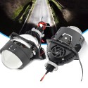 Proiettore Lenticolare 2,5 Pollici LED Bi-Led 55w Faro Lente Compatto Senza Centralina