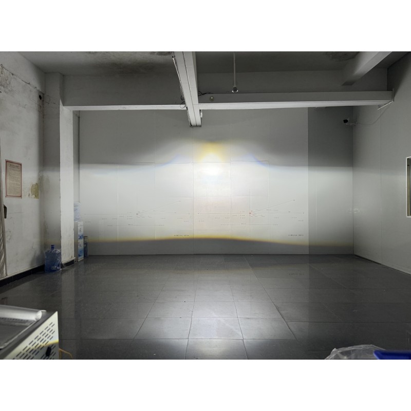 abbaglianti Proiettore Lenticolare Quadrato 3 Pollici LED Bi-Led + Laser 70w Faro Lente Compatto Senza Centralina