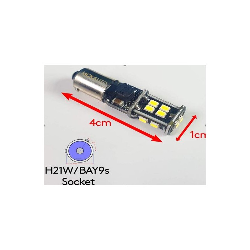 COPPIA BA9S LED 24 SMD 4014 SUPER CANBUS