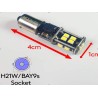 COPPIA BA9S LED 24 SMD 4014 SUPER CANBUS