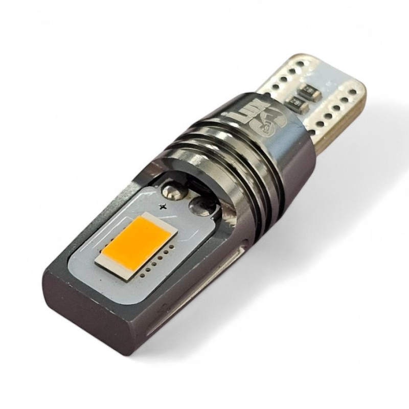 vista dall'alto Lampada Led T10 W5W Super Canbus CSP Arancione Freccia Indicatore di Direzione