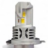 chip led Lampade Led H4 CORTE con VENTOLA 4000K Gialle Canbus H19 Stessa Misura Originale REVOLUTION