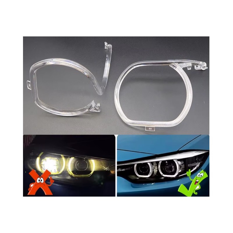 Fibra Ottica Policarbonato Sinistro DRL BMW Serie 4 F32 F36 F33 17-20 Ricambio Faro Led Acrylic Tube Guide Strip Light