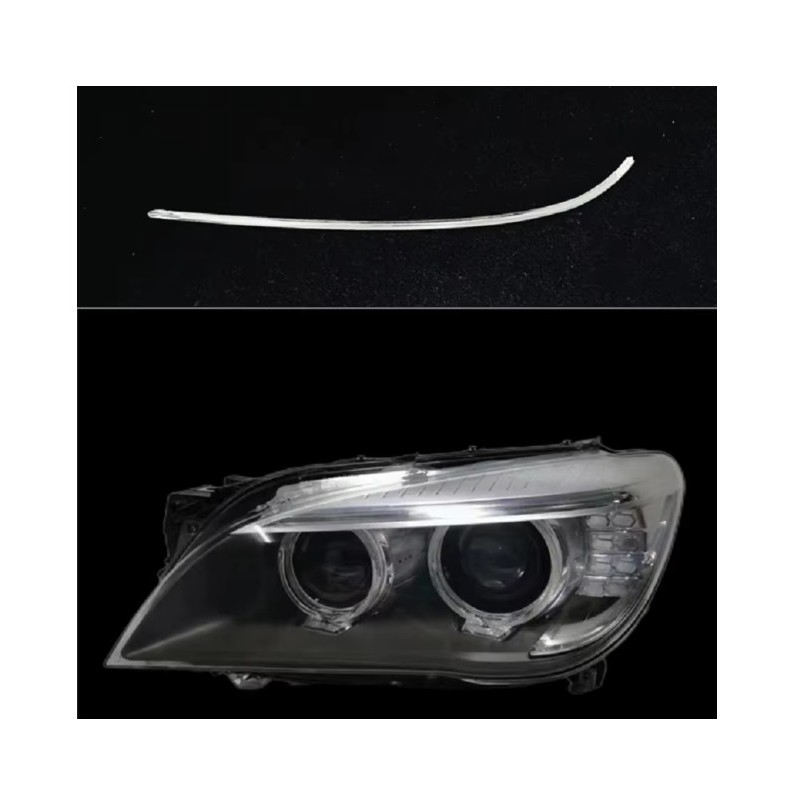 Fiber Optic Polycarbonate Left DRL BMW 7 Series F02 Upper Replacement Headlight LED Acrylic Tube Guide Strip Light