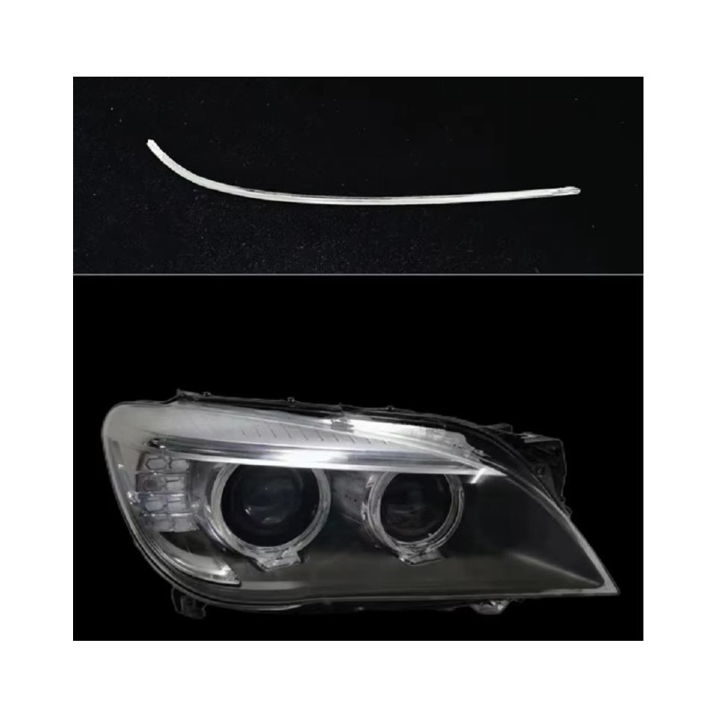Fiber Optic Polycarbonate Right DRL BMW 7 Series F02 Upper Replacement Headlight LED Acrylic Tube Guide Strip Light