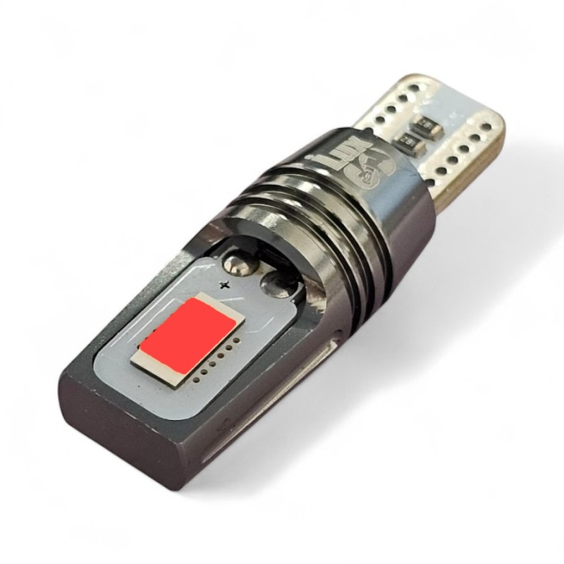 Ver chip LED Lámpara LED T10 W5W Super Canbus CSP Rojo Posición y Parada