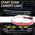 Strip Led Avvio Dinamico Dinamica Start Up Hood Beam Kit DRL Cofano Auto 1,8 Metri