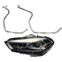 Fibra Ottica Policarbonato Sinistro DRL BMW Serie F40 F44 Ricambio Faro Led Acrylic Tube Guide Strip Light