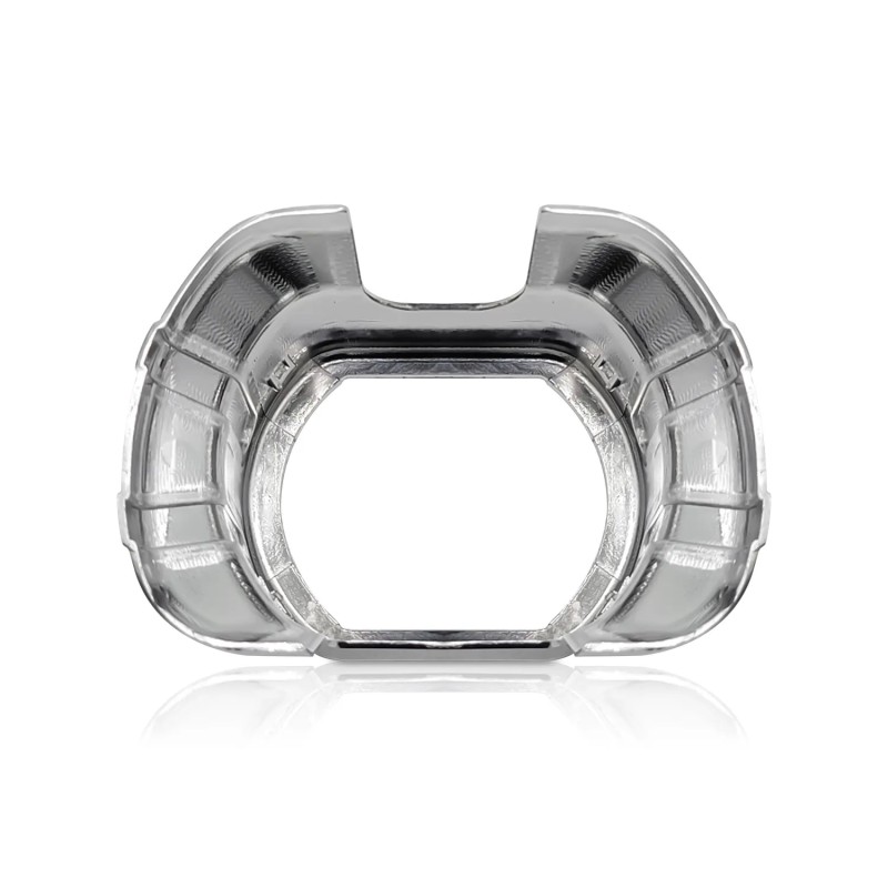 internamente Coppia Cover Cromata per Lenticolare 3 Pollici Lente Quadrato F3001 Retrofit