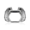 internamente Coppia Cover Cromata per Lenticolare 3 Pollici Lente Quadrato F3001 Retrofit