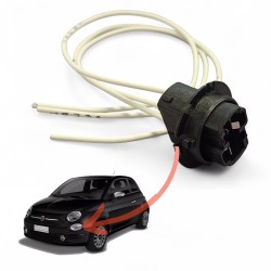 Conector de cableado del portalámparas T20 21/5W para luces de circulación diurna FIAT 500 Abarth 595 695