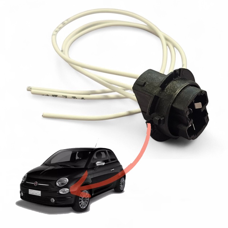 Portalampada T20 21/5W Cablaggio Connettore Luci Diurne FIAT 500 Abarth 595 695