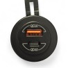 frontale Presa da Pannello con Alimentazione Usb A e C Doppia QC 3.0 QC 4.0 Carica Veloce