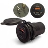 Presa da Pannello con Alimentazione Usb A e C Doppia QC 3.0 QC 4.0 Carica Veloce