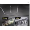 Fibra Ottica Policarbonato Sinistro DRL Volkswagen Touareg II 16-18 Ricambio Faro Led Acrylic Tube Guide Strip Light