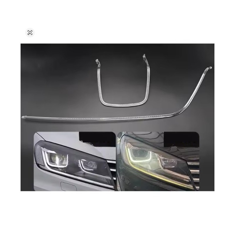 Fibra Ottica Policarbonato Destro DRL Volkswagen Touareg II 16-18 Ricambio Faro Led Acrylic Tube Guide Strip Light