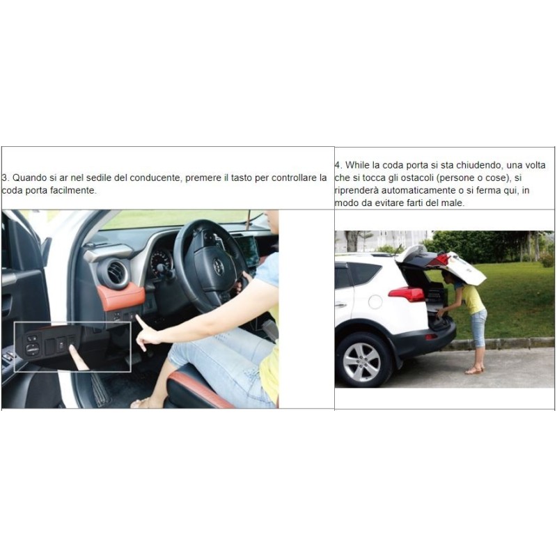ELECTRIC TAILGATE WITH REMOTE CONTROL TOYOTA RAV4 2013-2016