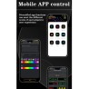 applicazione Coppia Pannelli Display Led 120 x 595 Parabrezza Programmable Flessibile Devil Eyes Bluetooth Animazione