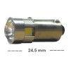 misura Coppia BA9S Led 5 Smd 3030 12V e 24V Super Canbus