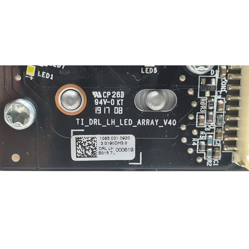Etiqueta Módulo de luz LED 10850010920 Infiniti QX50 Luz de circulación diurna Luces de señal de giro izquierda