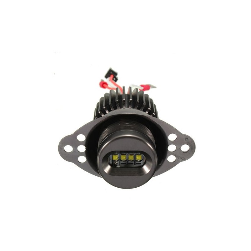 foto frontale Lampade Angel EYE Led BMW Serie 3 LCI E90 E91 6000k CanBus