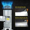 effetto visivo Coppia Mini Lente H18 LED 6000k Funzione Anabbagliante No Ombre no Accecamento