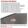 modelli compatibili Proiettore Logo Sotto Specchietto Mercedes-Benz Classe A W176 Luce Benvenuto in Vetro Intera Fiancata