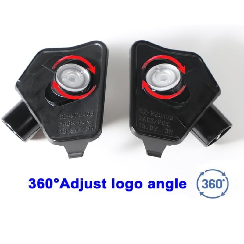 regolazione Proiettore Logo Sotto Specchietto Mercedes-Benz Classe E W212 C207 A207 Luce Benvenuto in Vetro Intera Fiancata