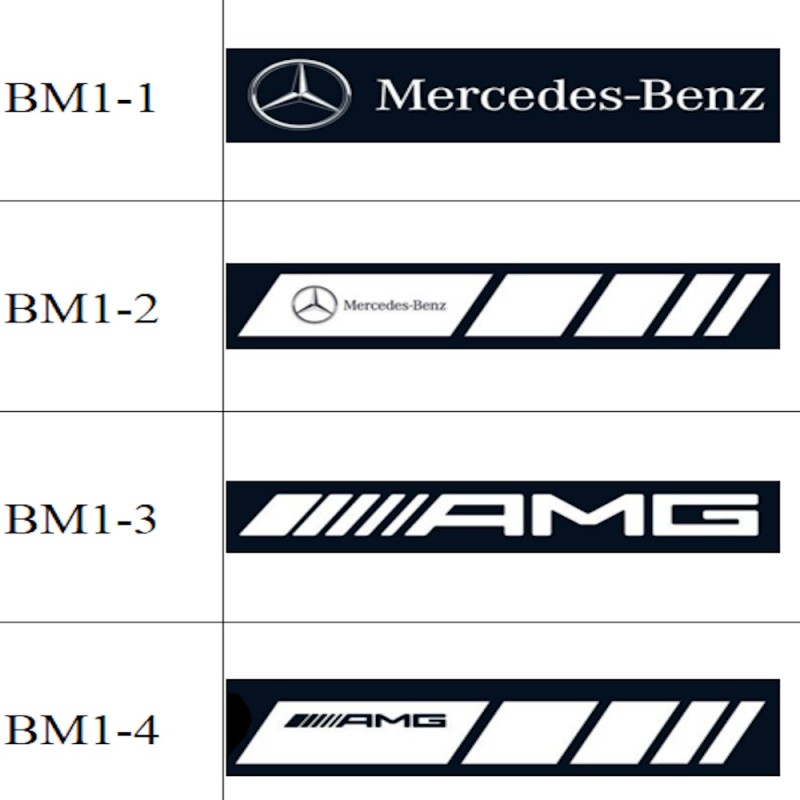 diversi loghi Proiettore Logo Sotto Specchietto Mercedes-Benz Classe EQC N293 Stemma Luce Benvenuto