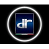 Proiettore Logo LED DR AUTOMOBILES DR5 per Portiera con Batteria no Fori no Connessioni Plug & Play