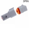 Waterproof Connector Stainless LED Spotlight 20W 6000k Diameter 80mm Angel Orange Off-Road Light 12V 24V