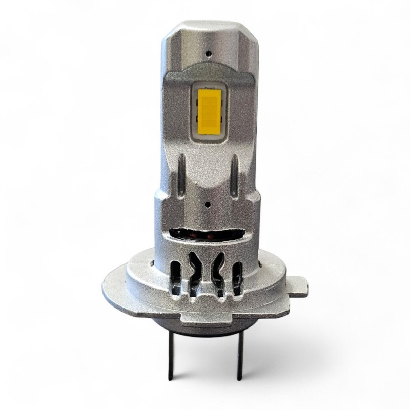 Lampade Led H7 CORTE con VENTOLA 4000K Gialle Canbus Stessa Misura Originale REVOLUTION