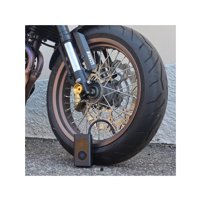 moto Compressore D'Aria Elettrico Portatile Batterie Ricaricabile per Pneumatici