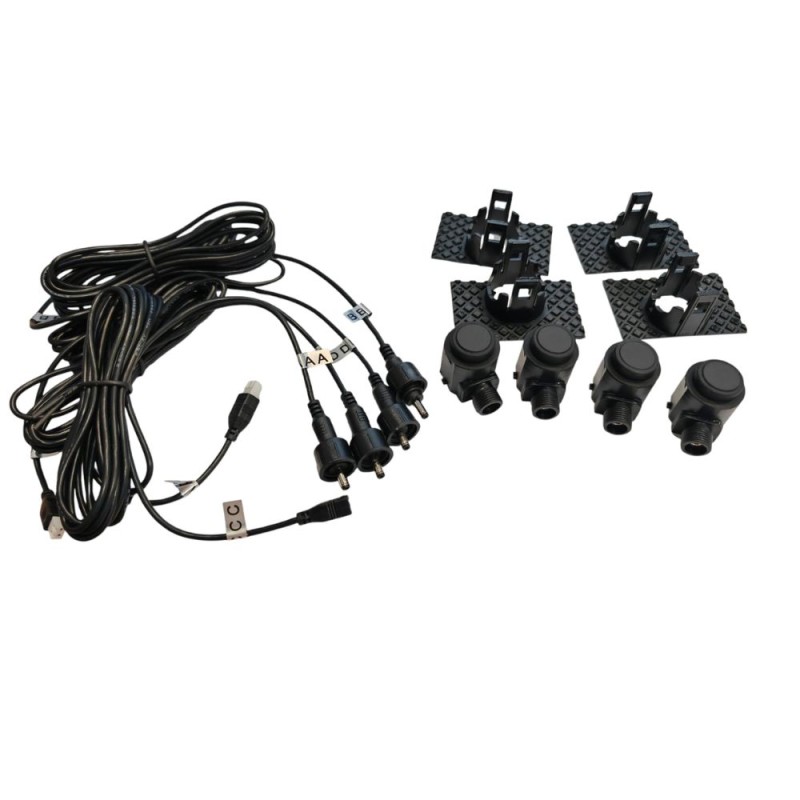 sensori e cablaggi Kit Sensore Parcheggio Invisibile Verniciabile Innesto Rapido Interno Paraurti