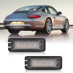 Lampade Led Targa PORSCHE 911 996 Restyling tecnologia CANBUS Kit 6000k Luce Bianca