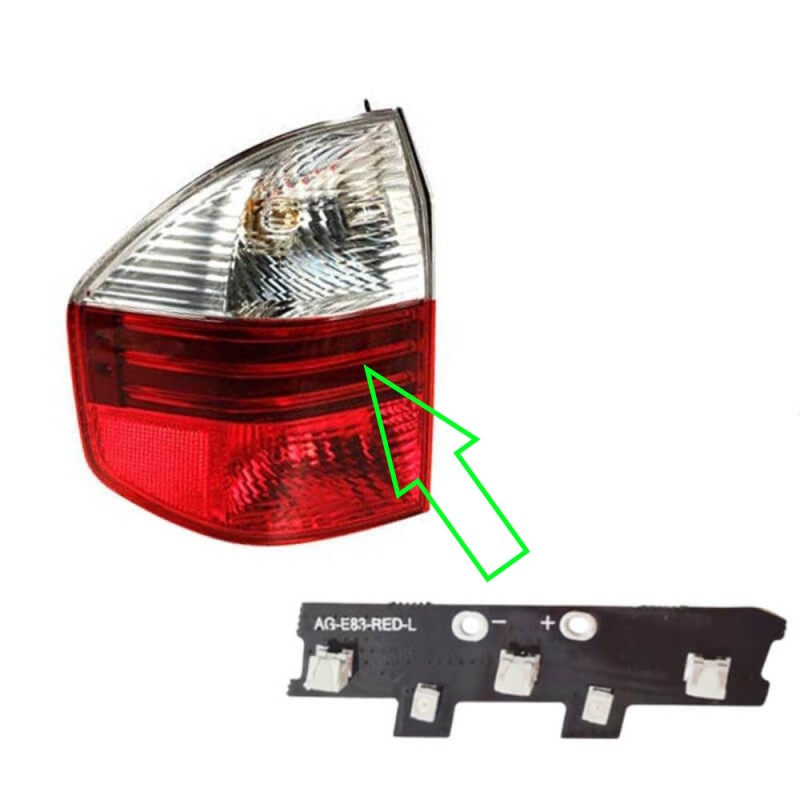 Scheda Led 63117162209 BMW X3 E83 Modulo per Riparazione Fanale Posizione Stop Sinistro