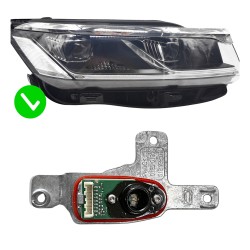 Módulo LED 761998478C 21565902 VW Touareg CR7 Faro DRL Intermitente derecho Luz de Circulación Diurna