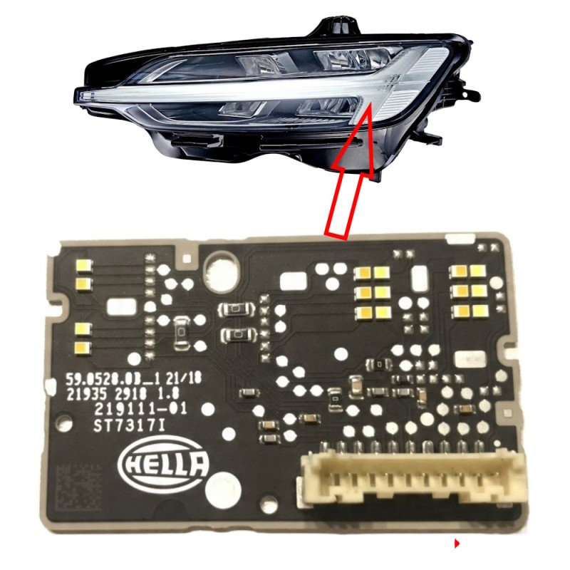 LED Module 219111-01 Volvo S60 V60 Left Headlight Turn Signal Light DRL