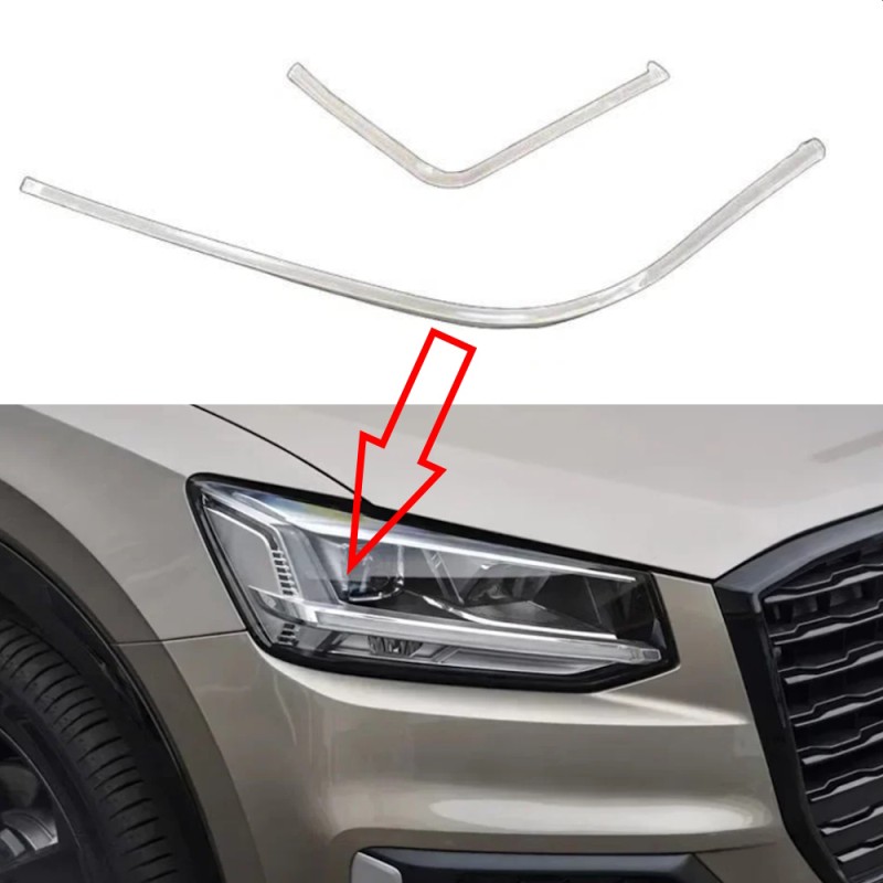 Fiber Optic Polycarbonate Strip Light DRL Right Audi Q2 Headlight Replacement Acrylic Tube Light Guide