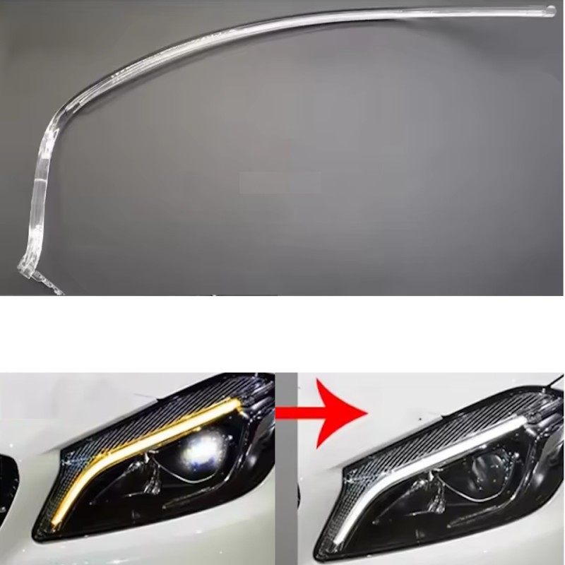 Acrylic Tube Light Guide Strip Light DRL Sinistro Mercedes W176 Ricambio Faro Fibra Ottica