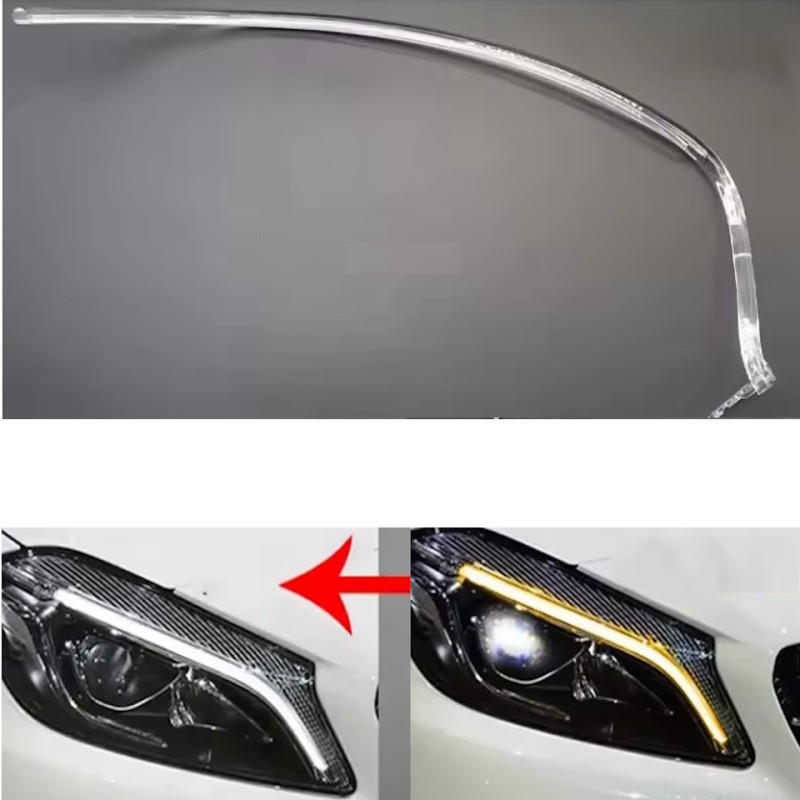 Fibra Ottica Policarbonato DRL Destro Mercedes-Benz W176 Ricambio Faro Fibra Ottica