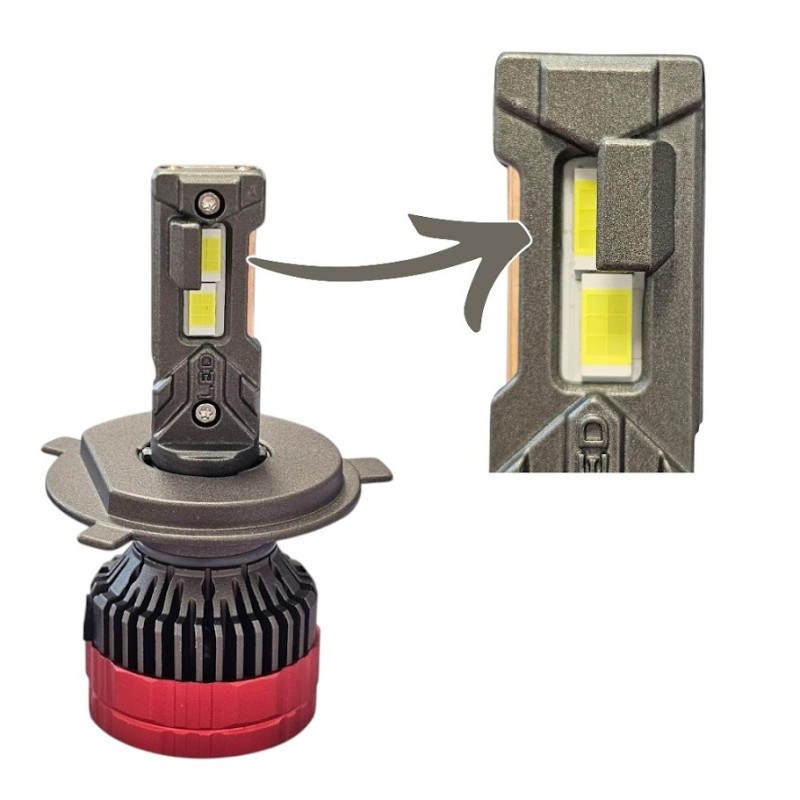 chip led Lampade Full Led H4 Lampo 55w Anabbagliante Abbagliante
