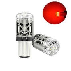 Par de luces LED de posición y freno 1157 Red Bay15d P21 5W CSP de repuesto