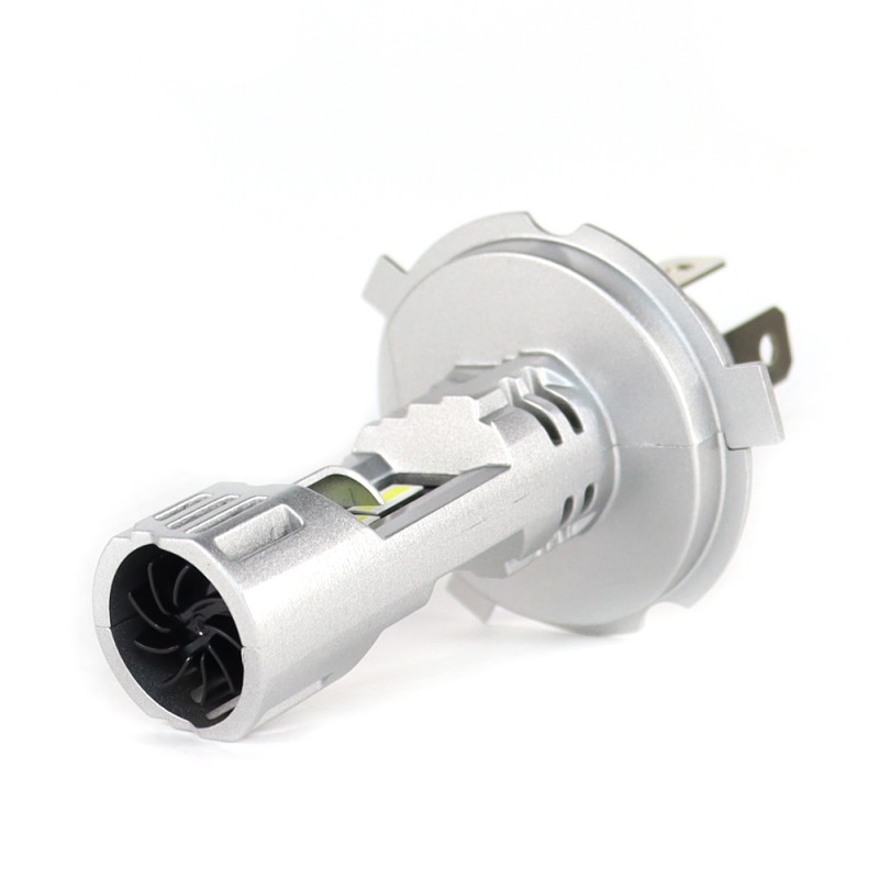ventola Lampade Led H4 STRONG LIGHT 6000K 70W Reale Mini Super Luminoso Ultracompatto CanBus Plug & Play con Ventola