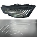 Fibra Ottica Policarbonato DRL Sinistro Audi A6 C8 Matrix Ricambio Faro Led Acrylic Tube Guide Strip Light