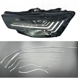 Fibra Ottica Policarbonato DRL Sinistro Audi A6 C8 Matrix Ricambio Faro Led Acrylic Tube Guide Strip Light